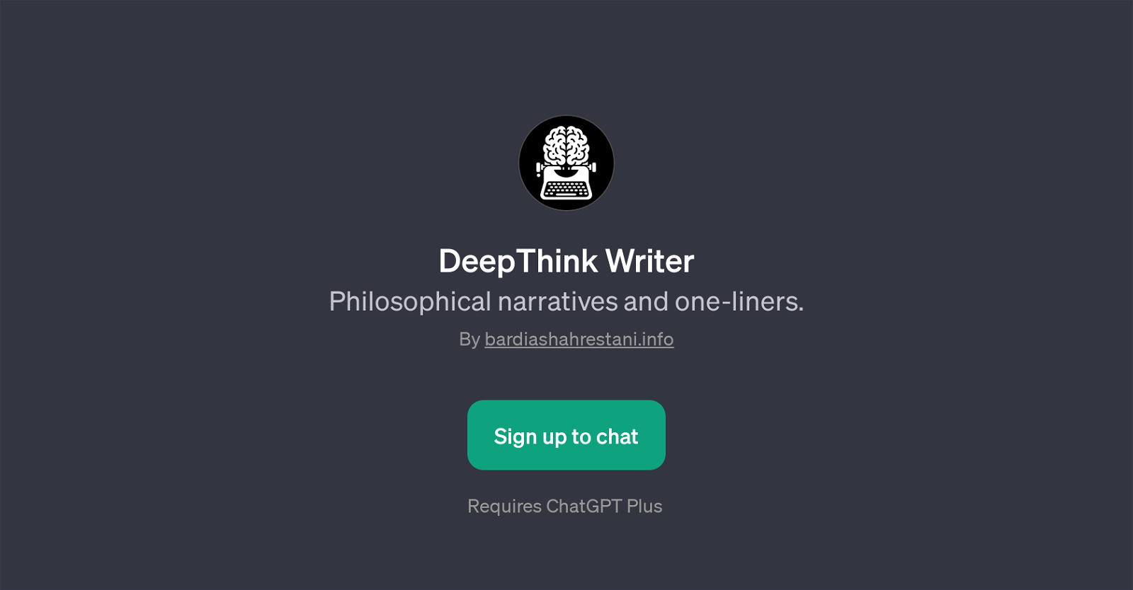 DeepThink Writer website
