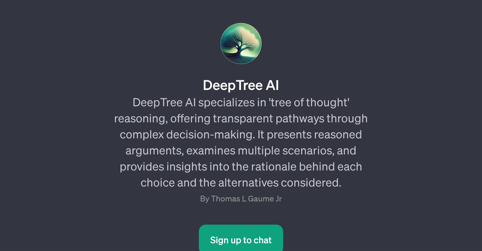 DeepTree AI website