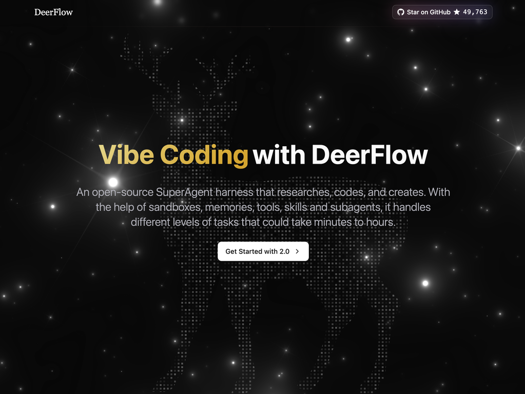 DeerFlow website