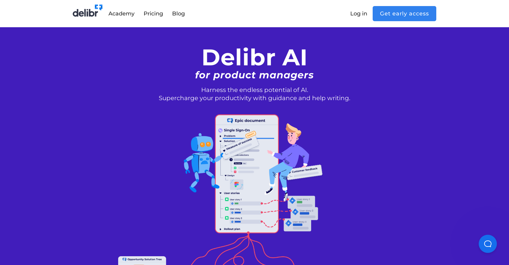 Delibr AI website