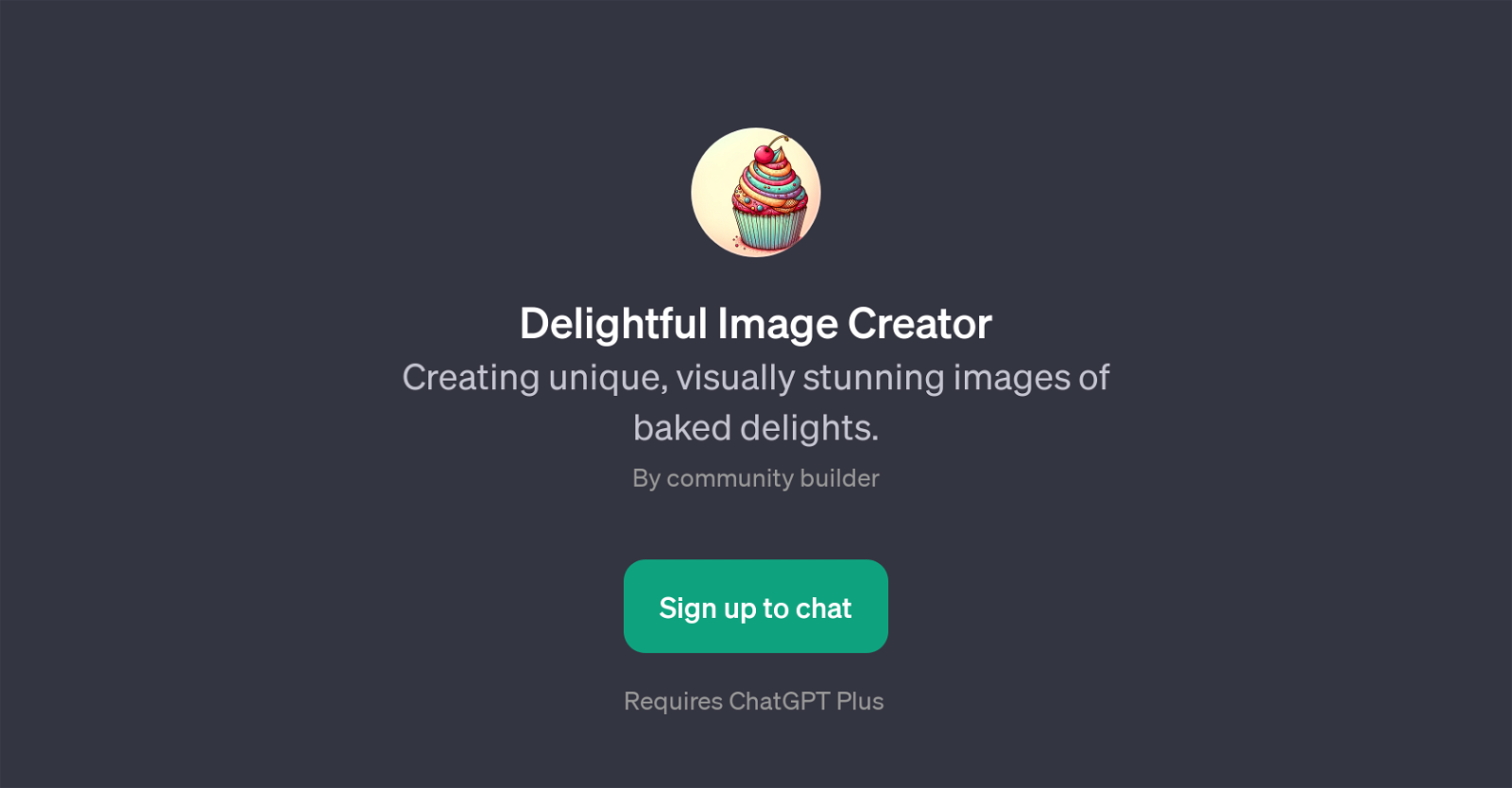 Delightful Image Creator website