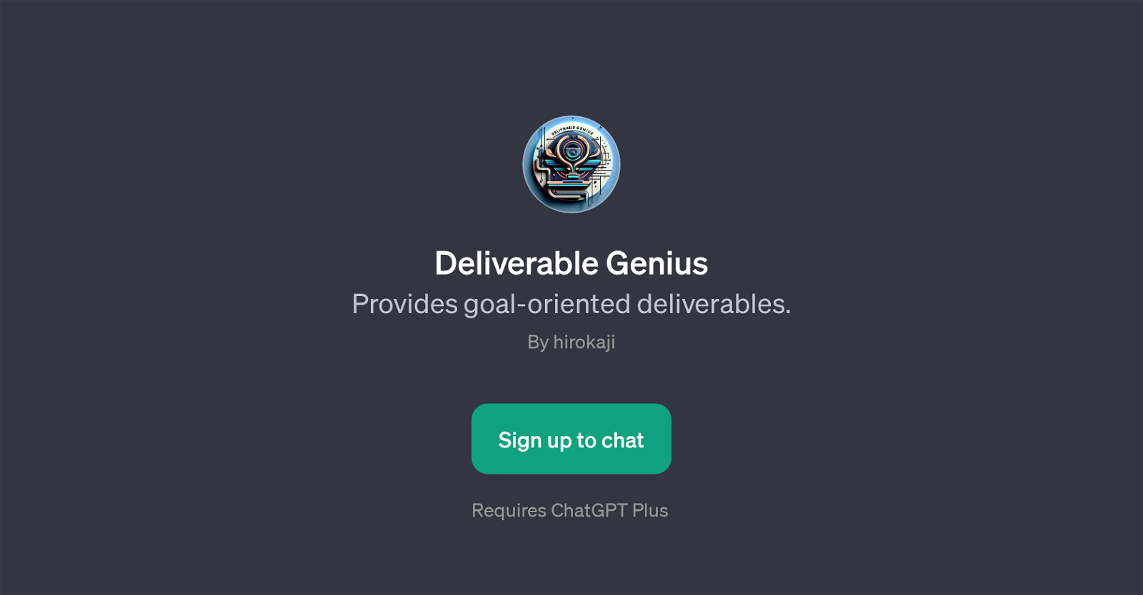 Deliverable Genius website