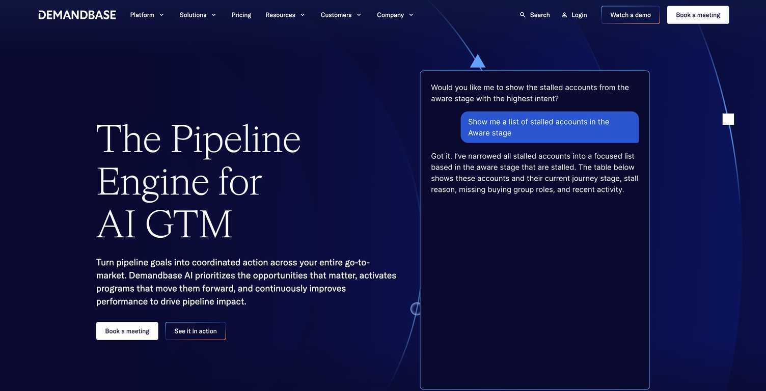 Demandbase website