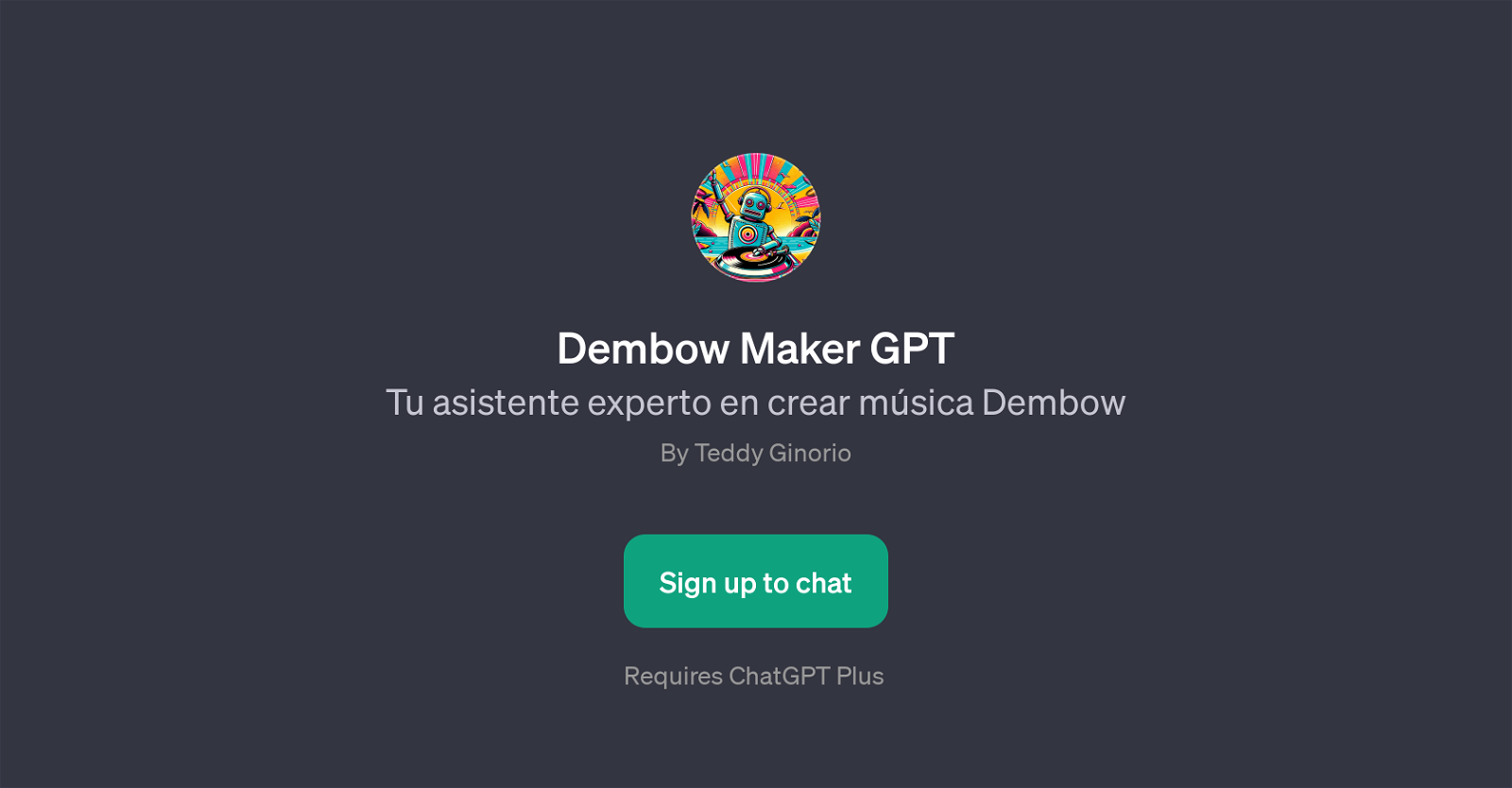 Dembow Maker GPT website
