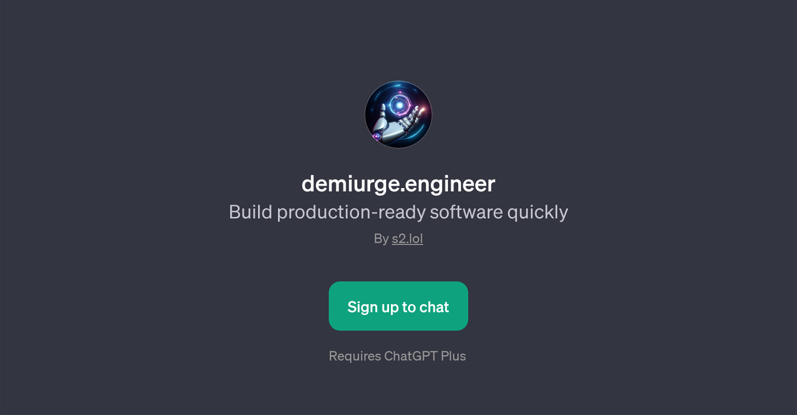 demiurge.engineer website