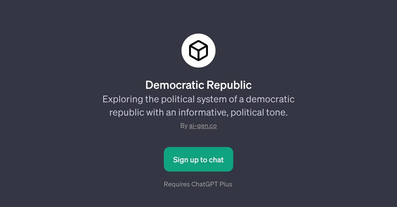Democratic Republic website