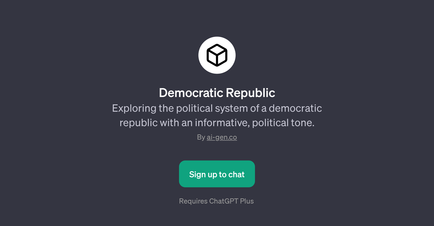 Democratic Republic website