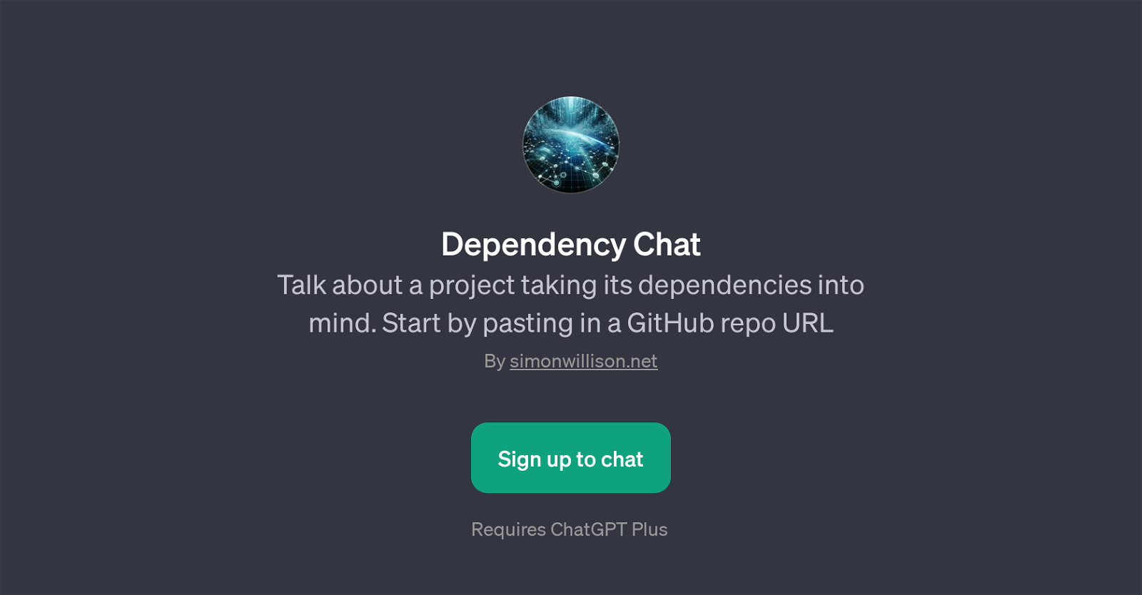 Dependency Chat website