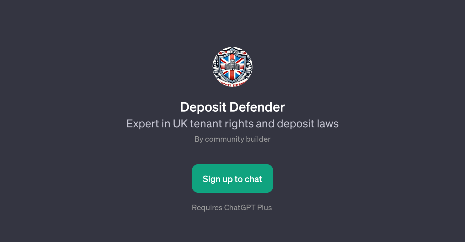 Deposit Defender website