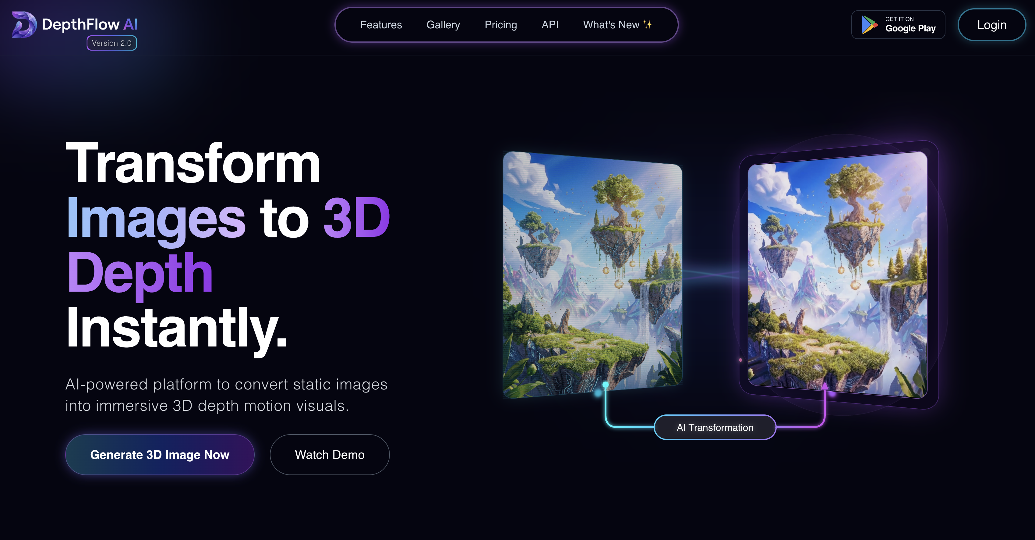 Depthflow AI - AI Tool For 3D animations