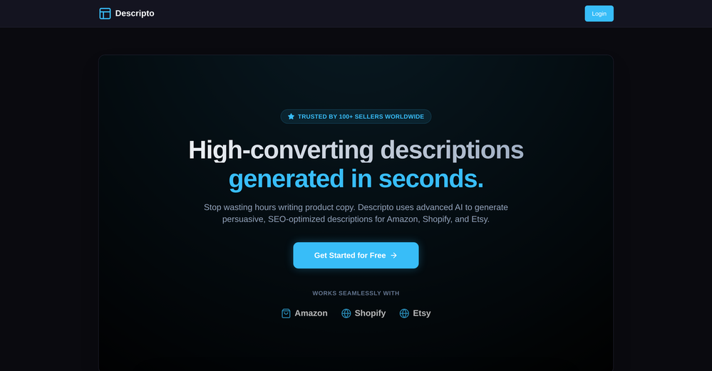 Descripto website