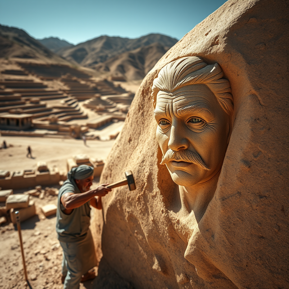 Desert Rock Sculpture Portrait website