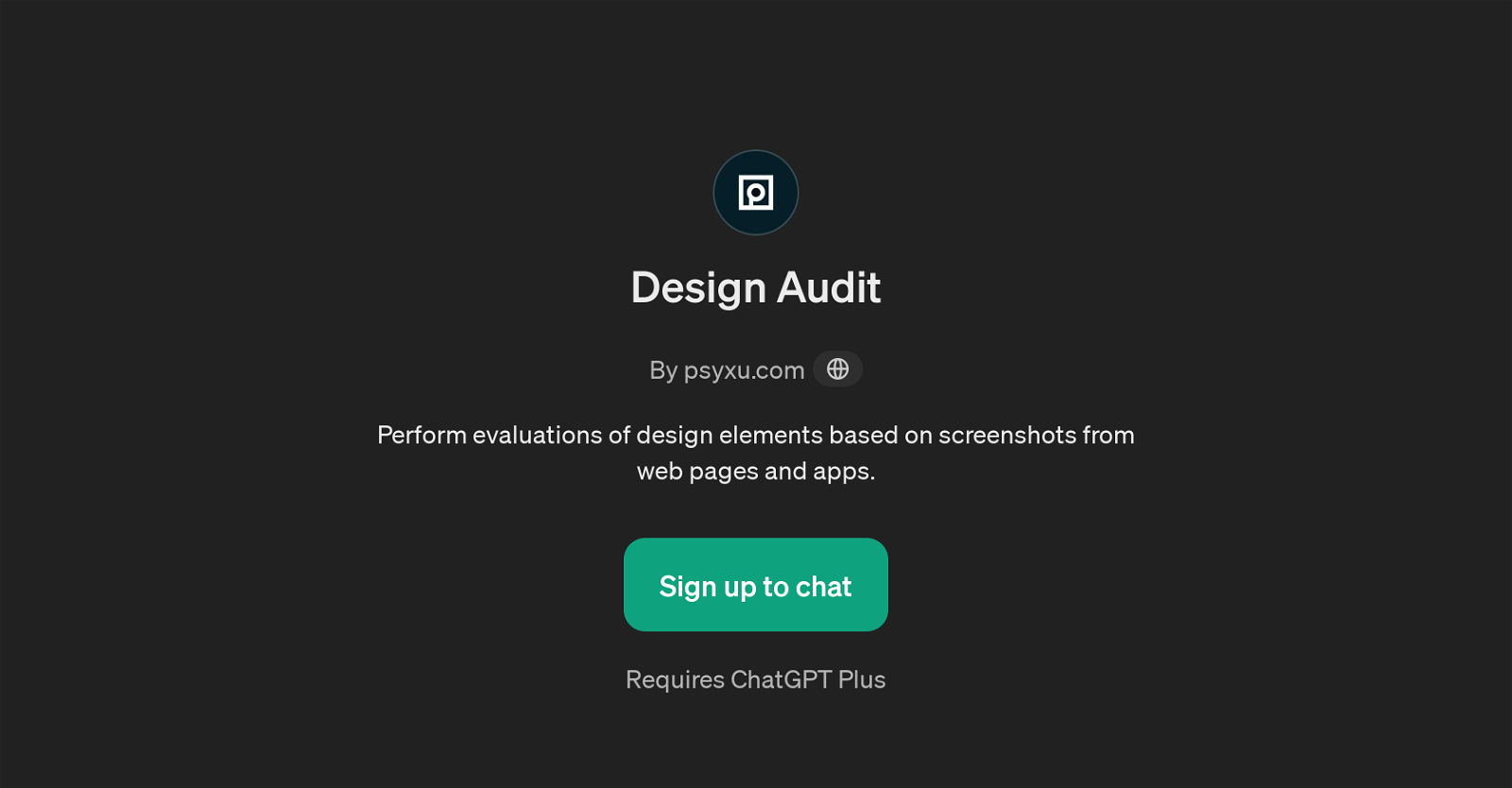 Design Audit website