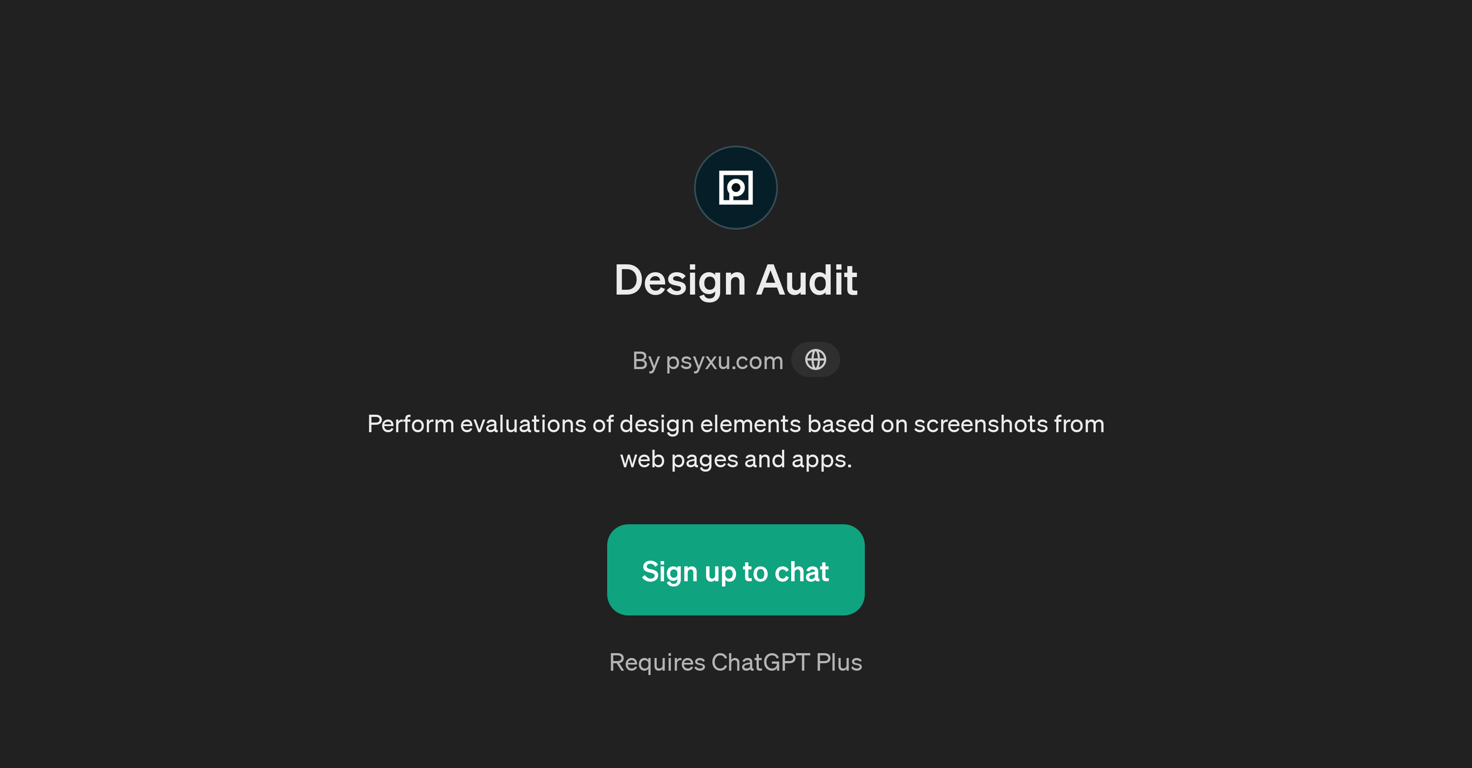 Design Audit website