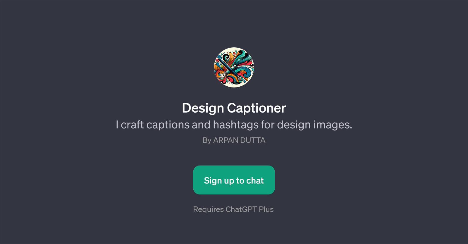 Design Captioner website