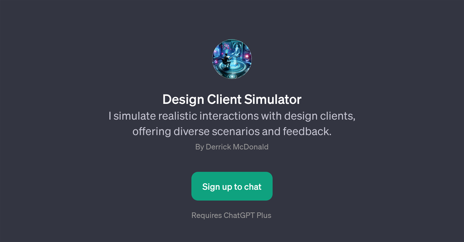 Design Client Simulator website
