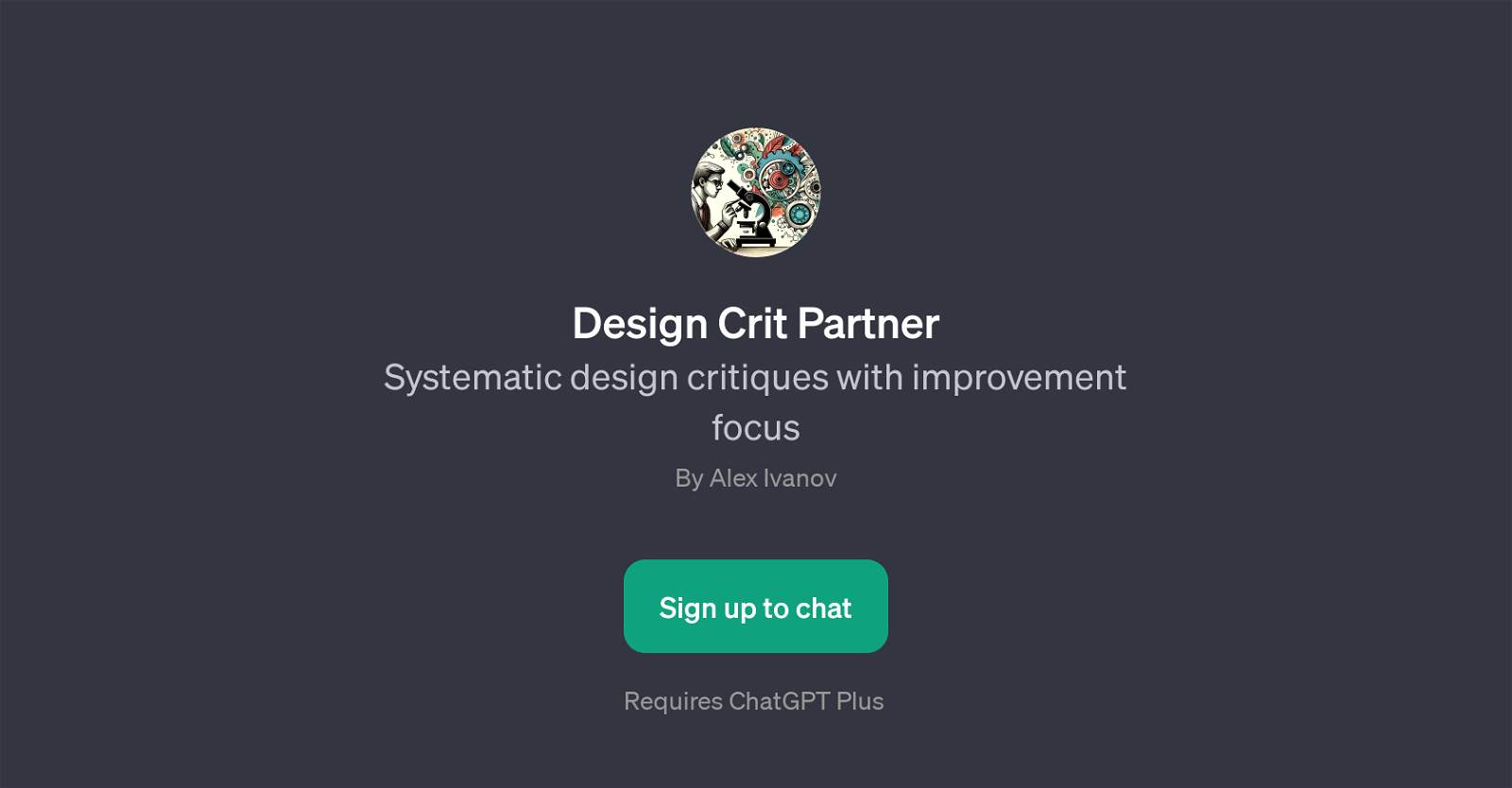 Design Crit Partner website