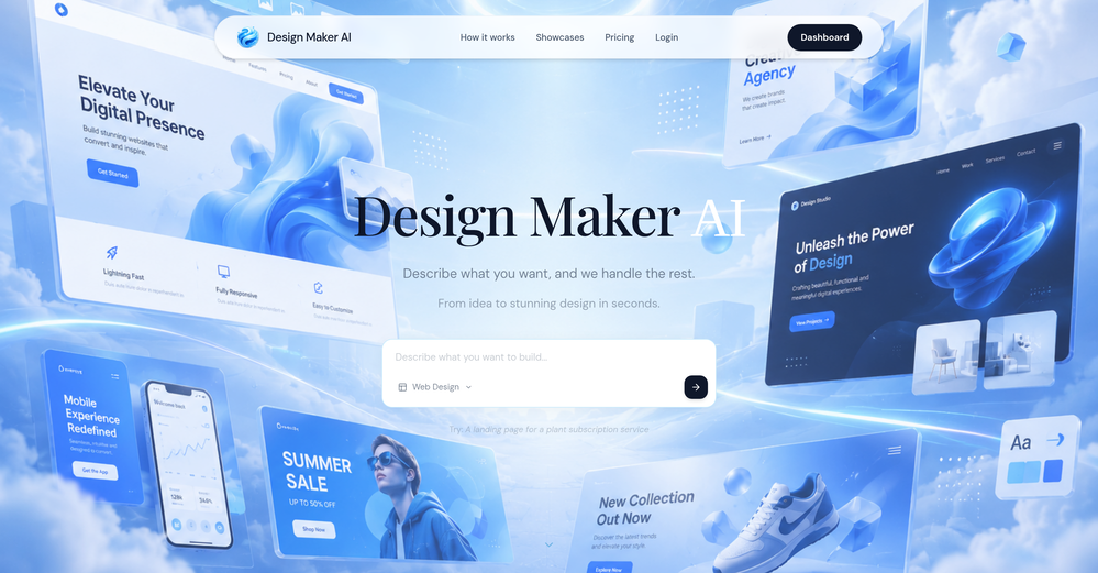 Design Maker AI website