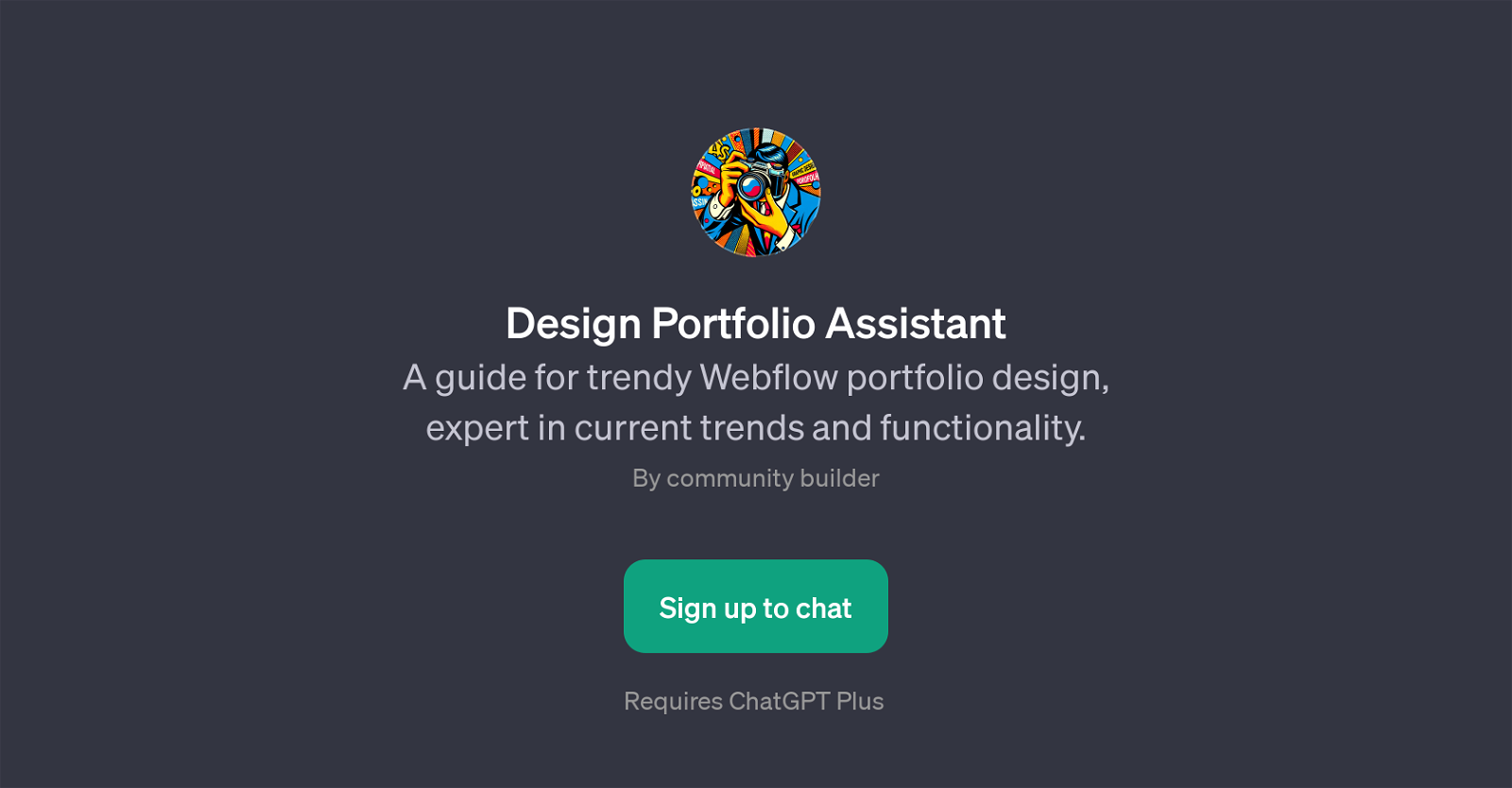 Design Portfolio Assistant website