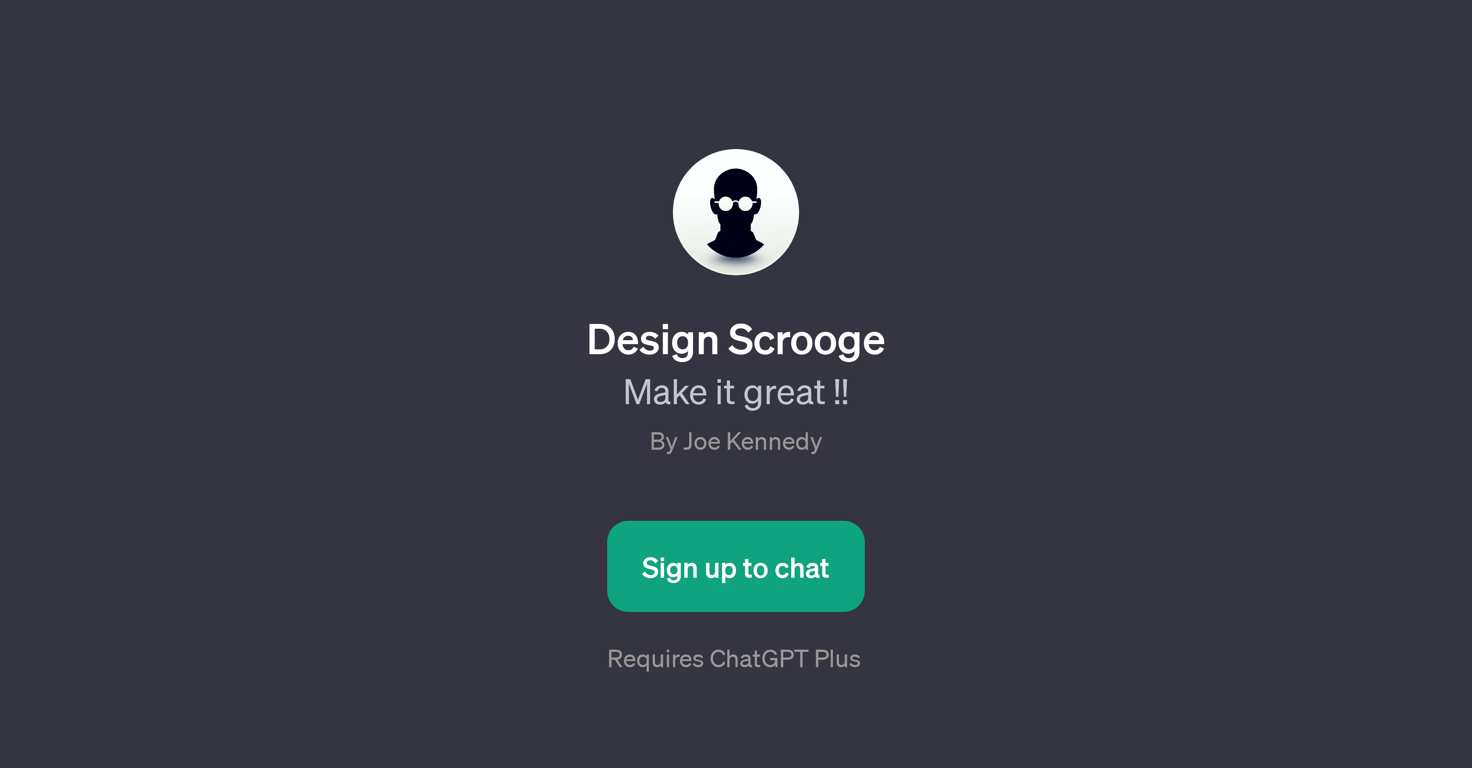 Design Scrooge website