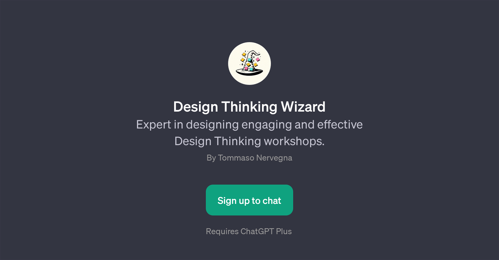 Design Thinking Wizard website