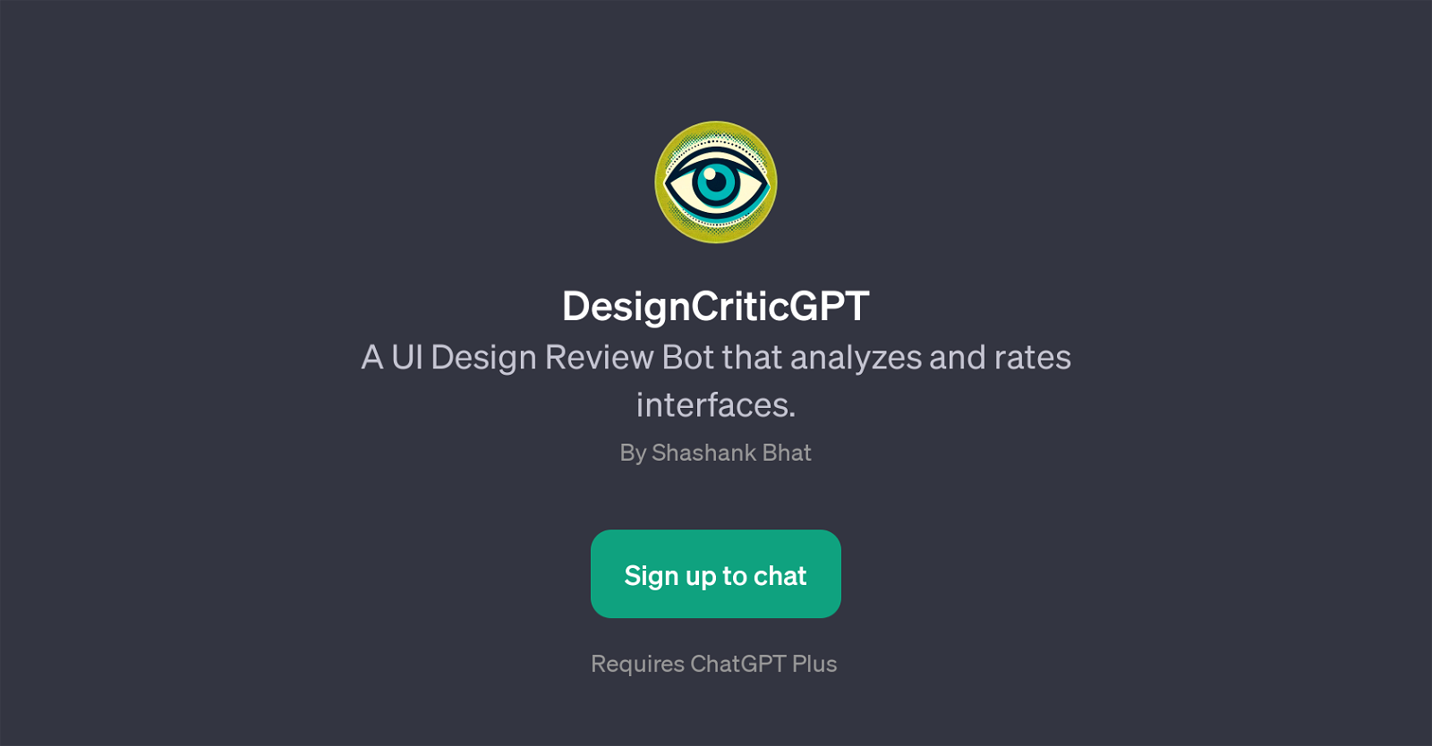 DesignCriticGPT website