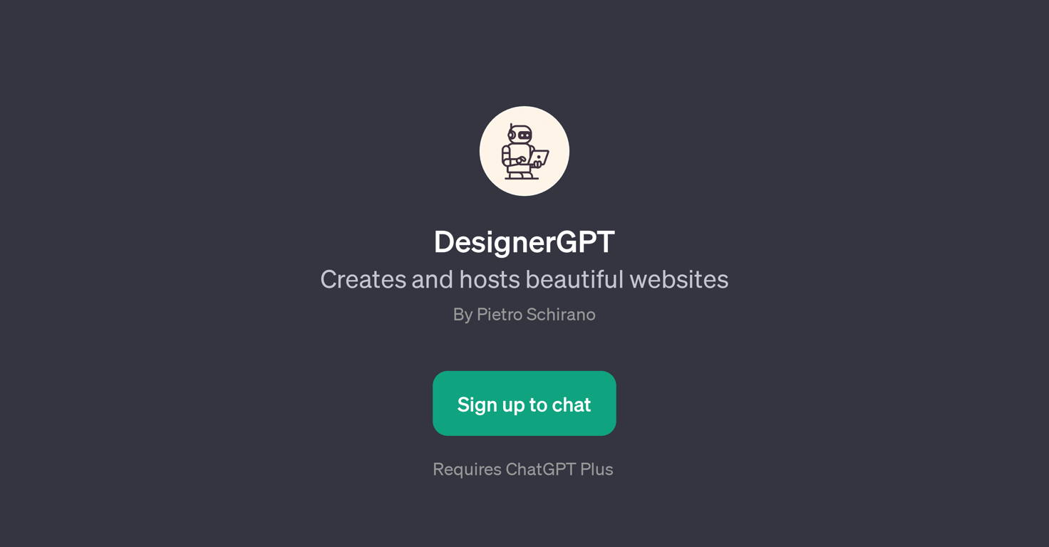 DesignerGPT website