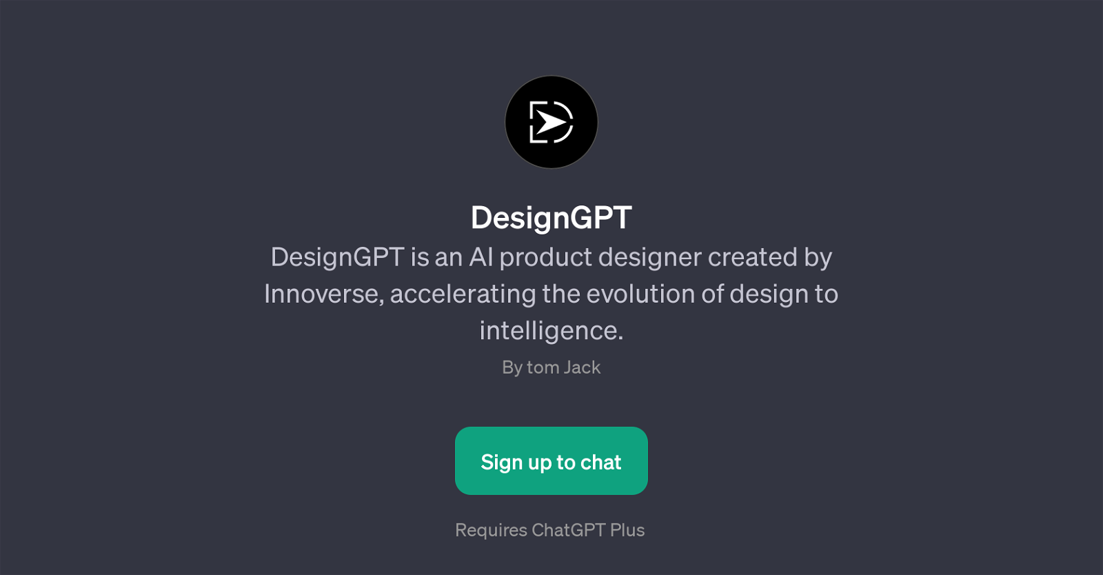 DesignGPT website