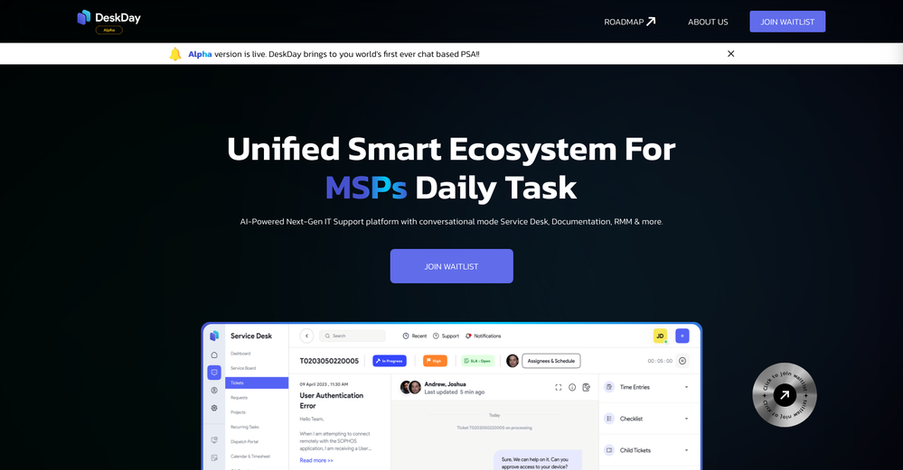 DeskDay website