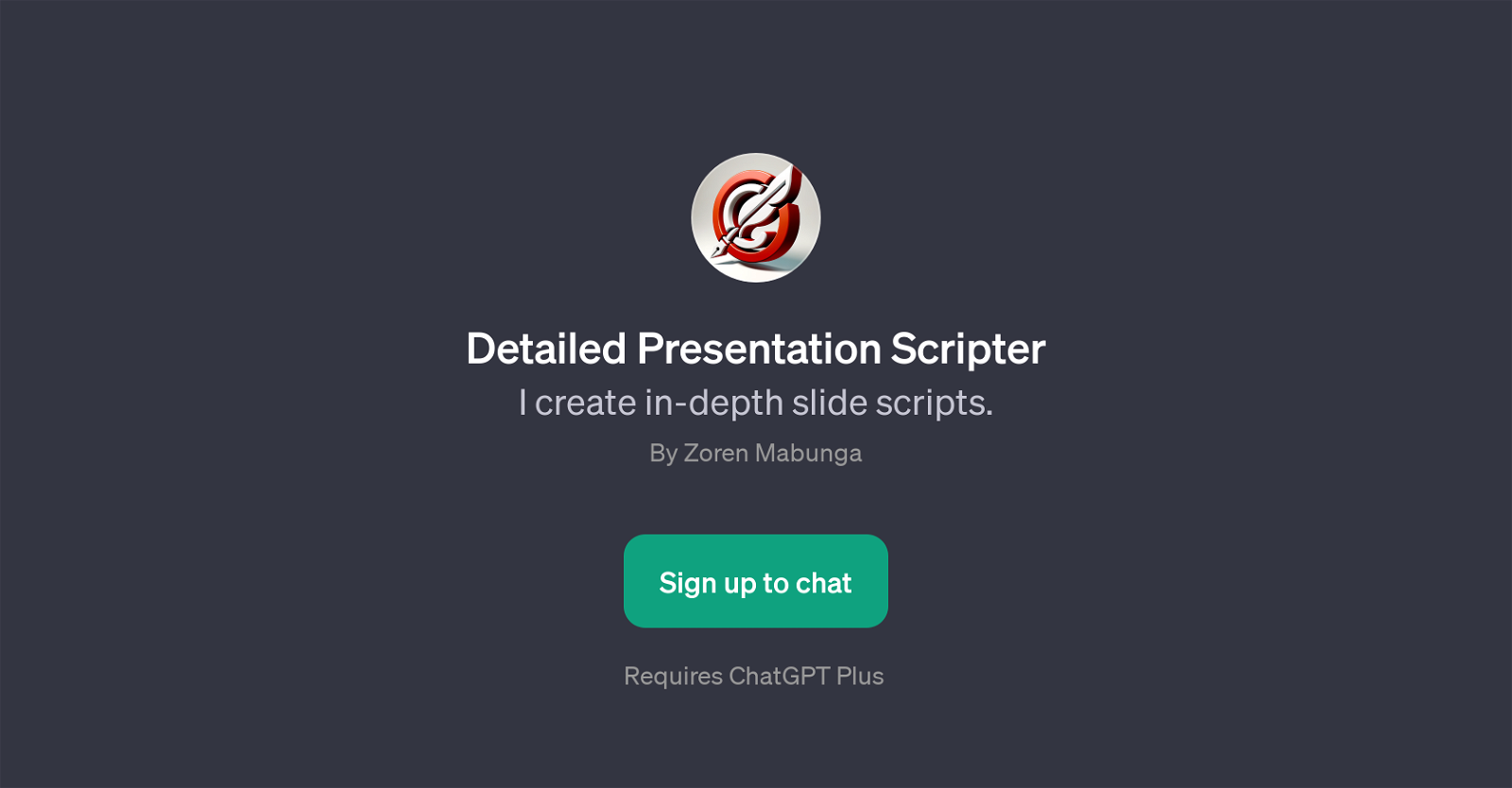 Detailed Presentation Scripter website