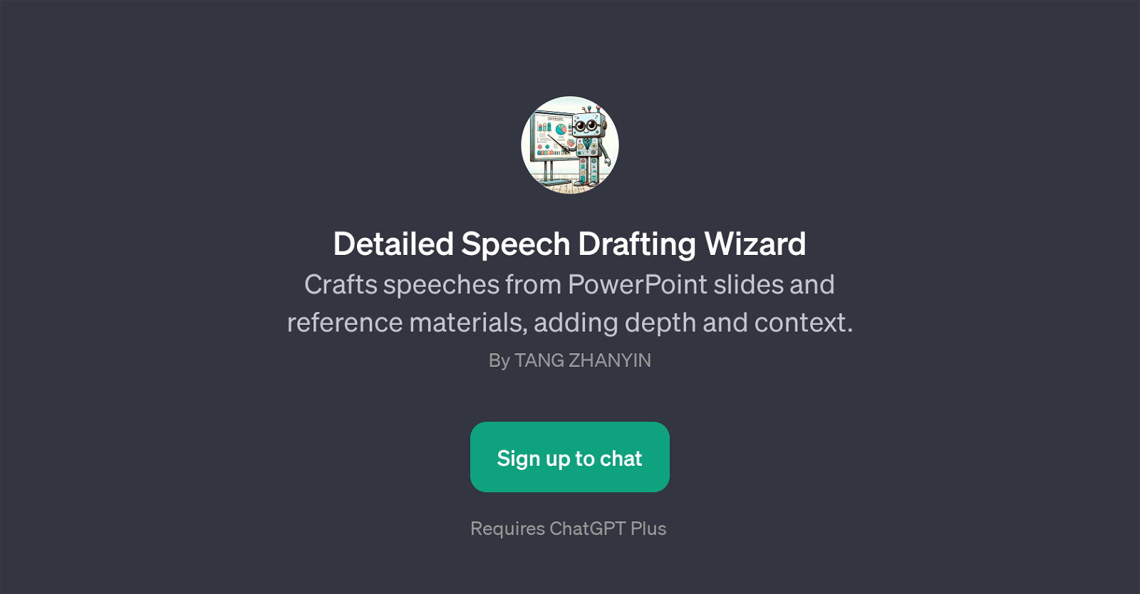 Detailed Speech Drafting Wizard website