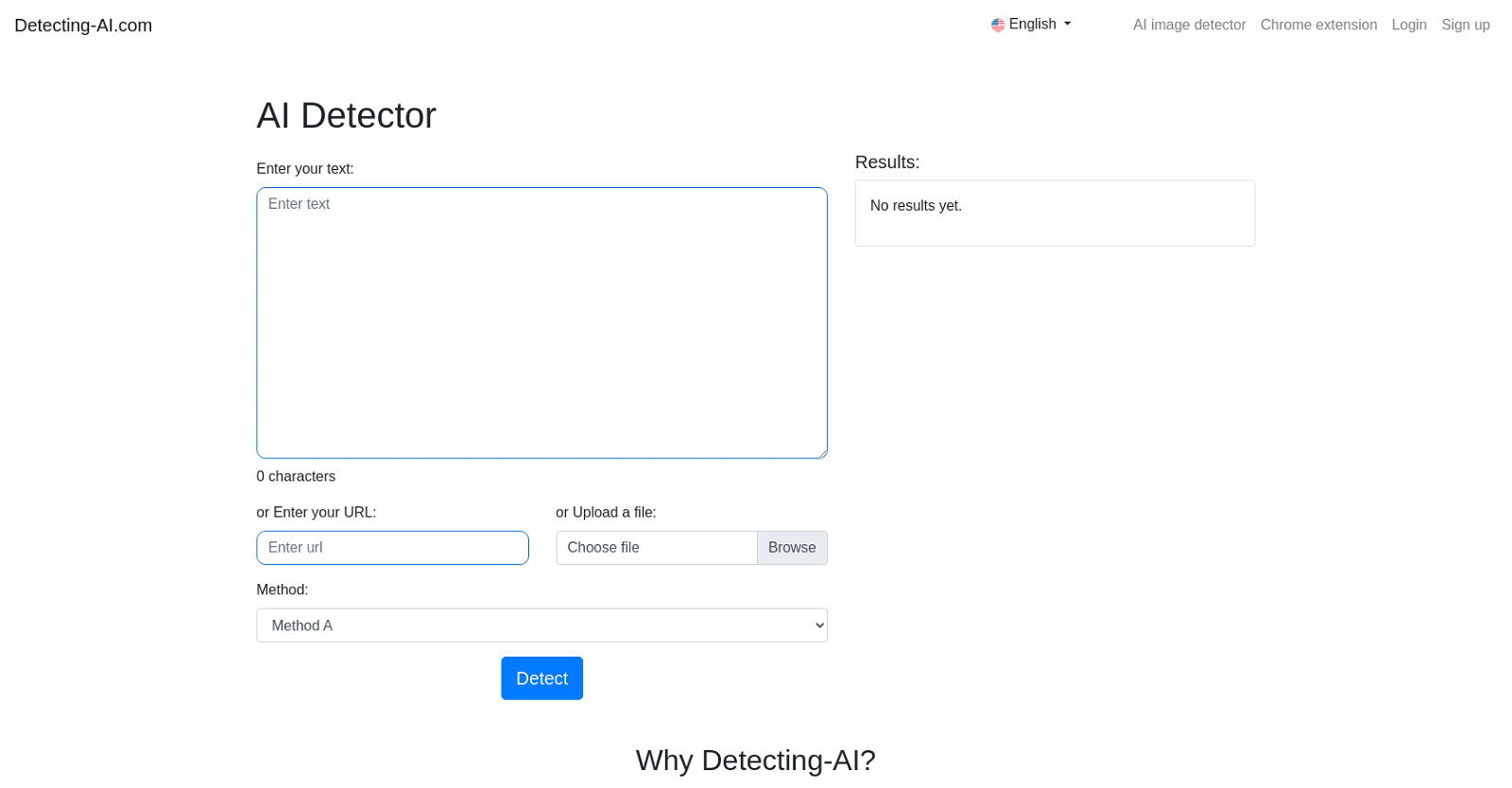 Detecting-AI.com website