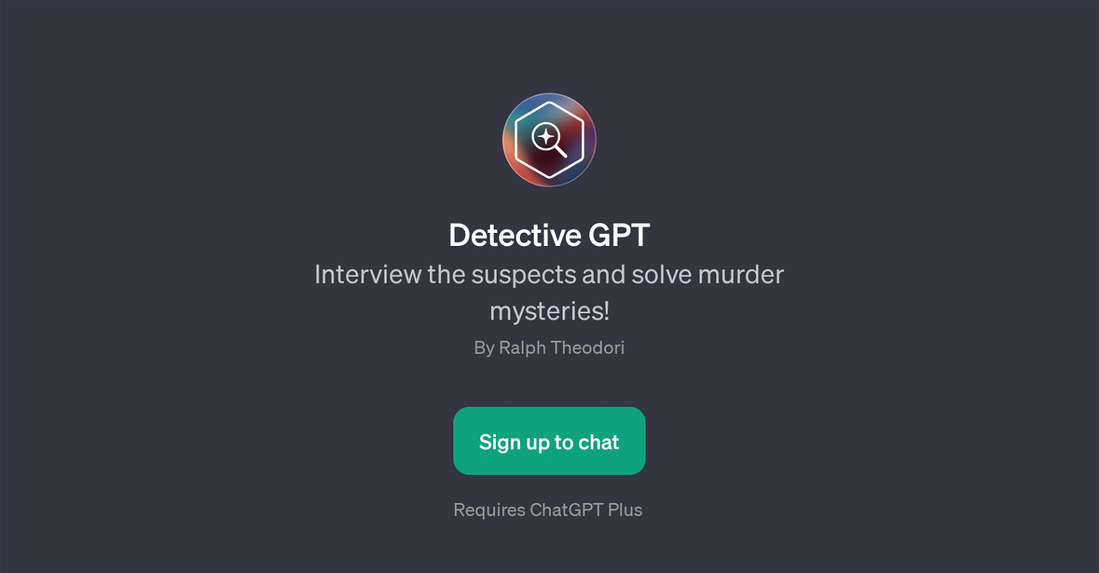 Detective GPT website