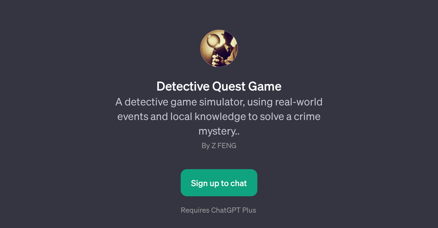 Detective Quest Game website