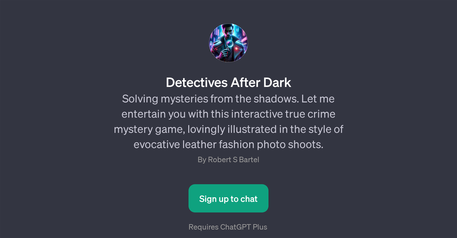 Detectives After Dark website