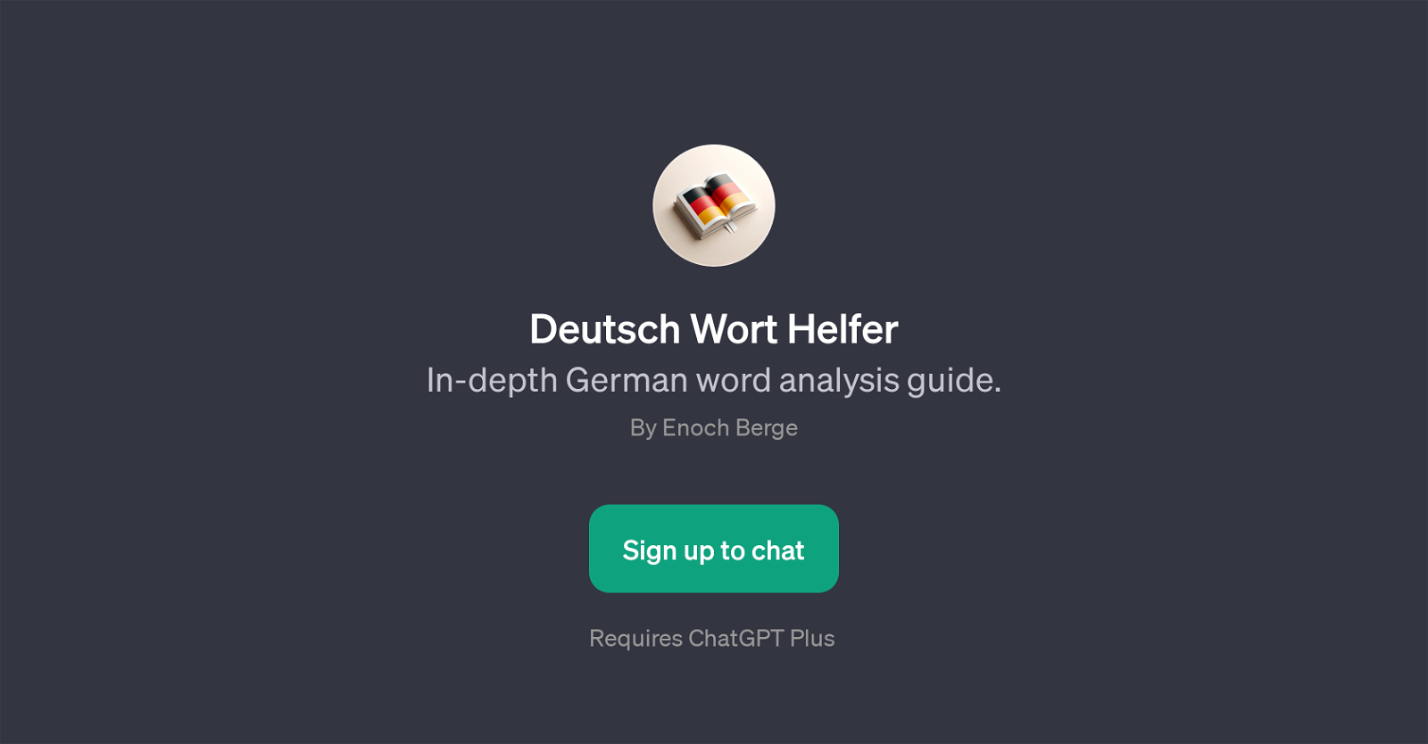 Deutsch Wort Helfer website
