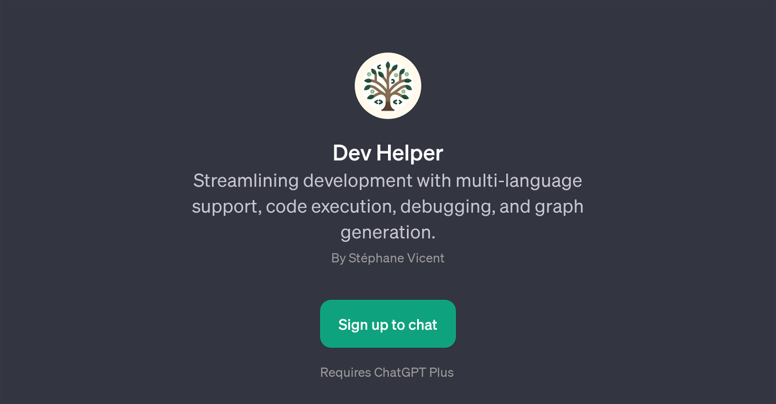Dev Helper website