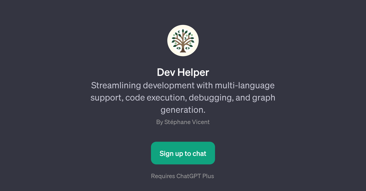 Dev Helper website