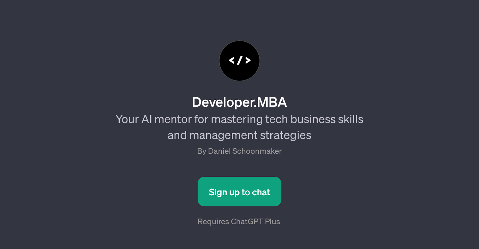 Developer.MBA website