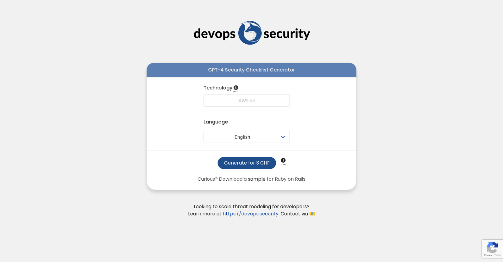 Devops Security website