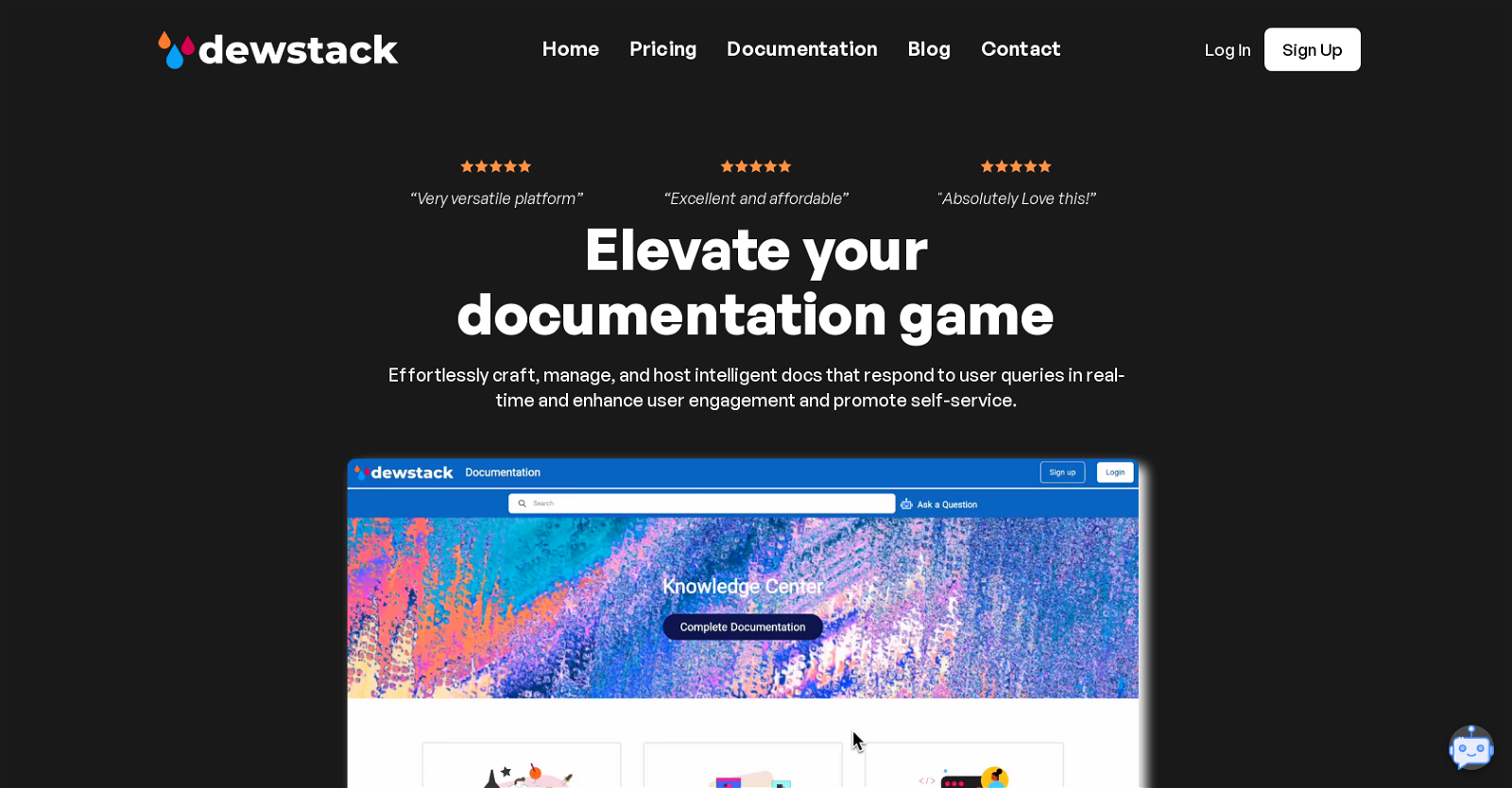 Dewstack website