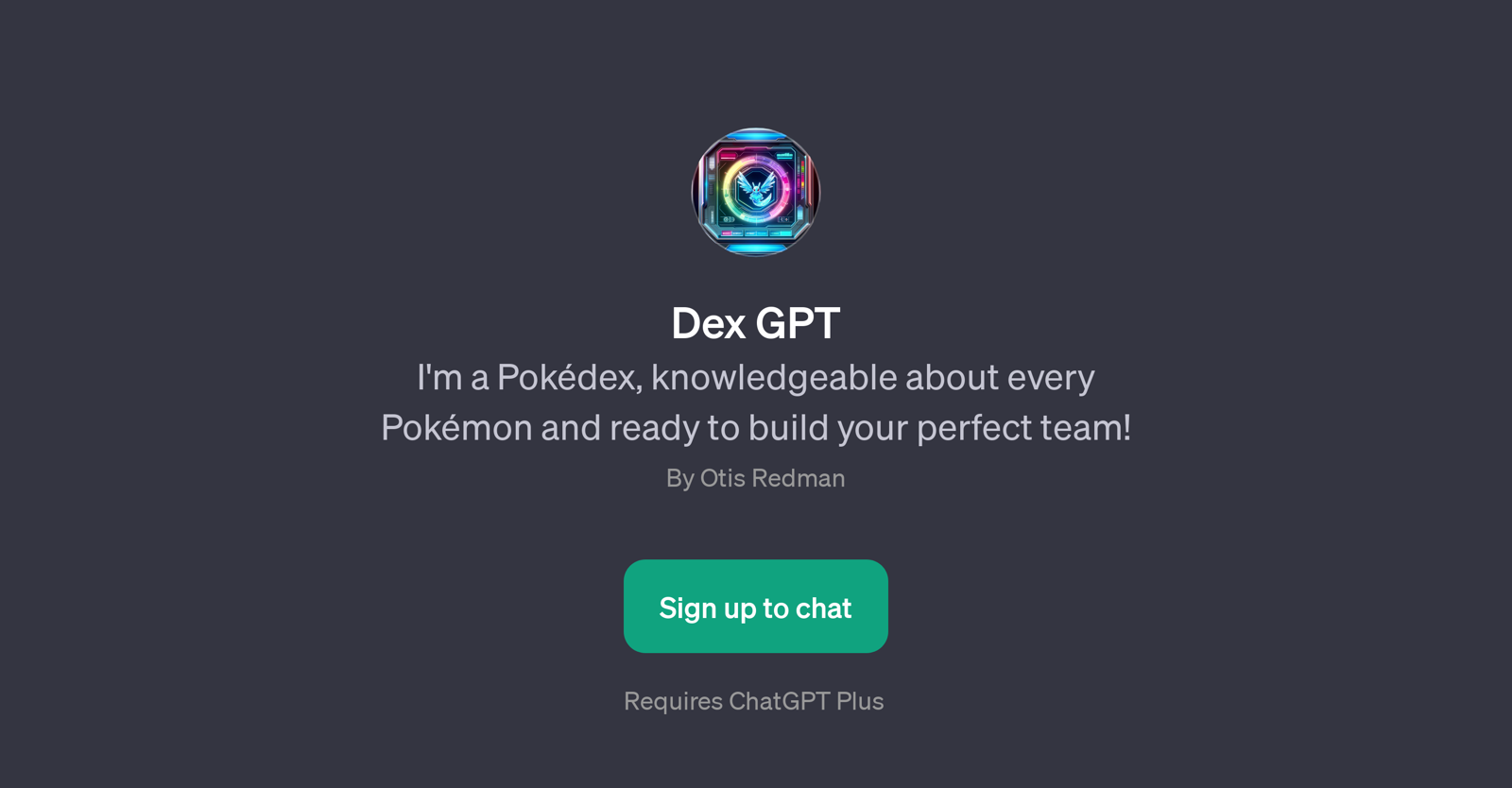 Dex GPT website