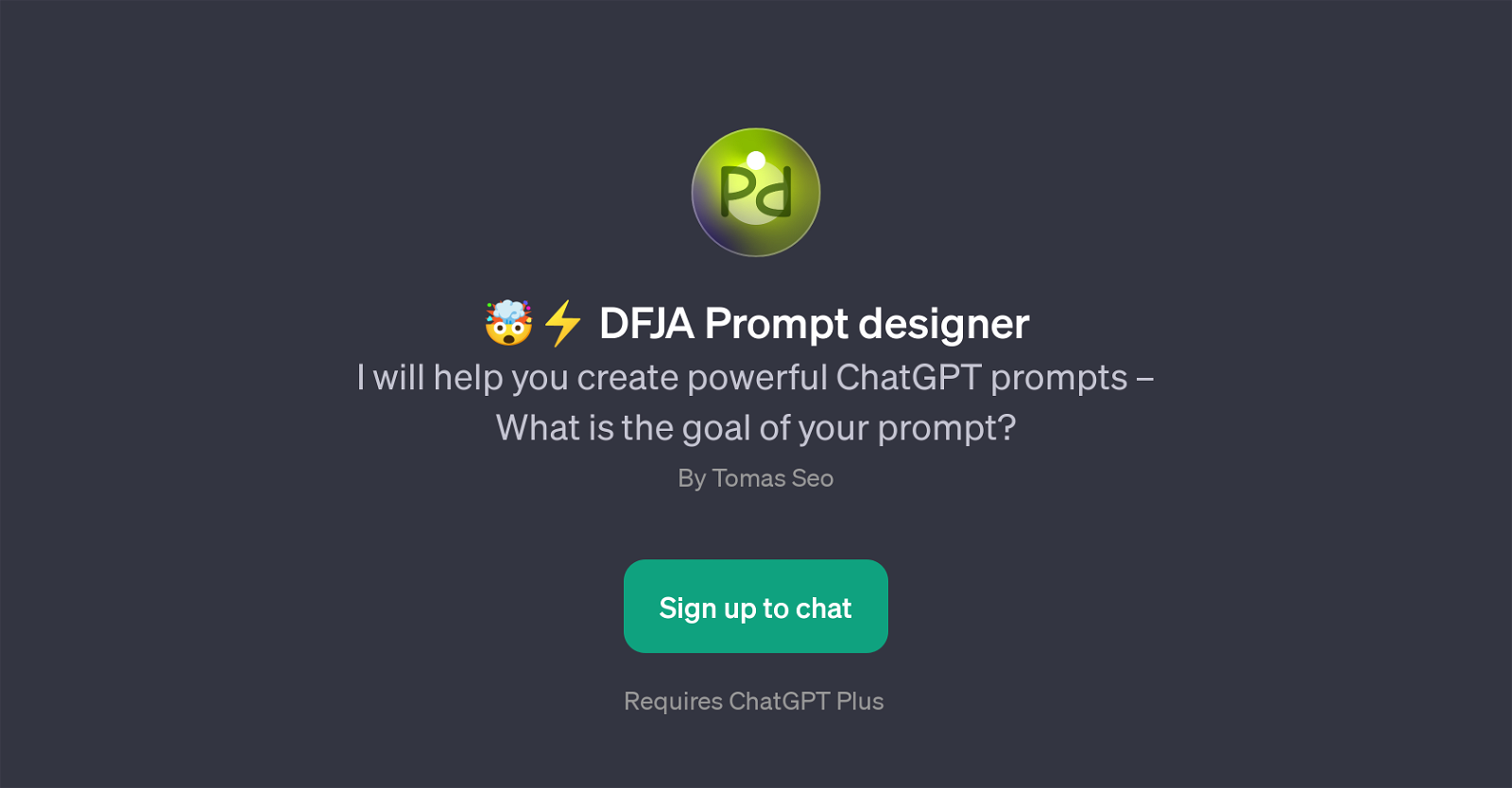 DFJA Prompt Designer website