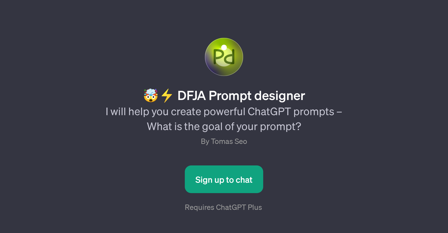 DFJA Prompt Designer website