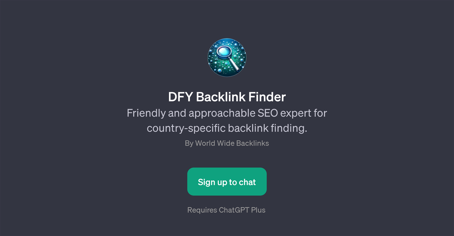 DFY Backlink Finder website