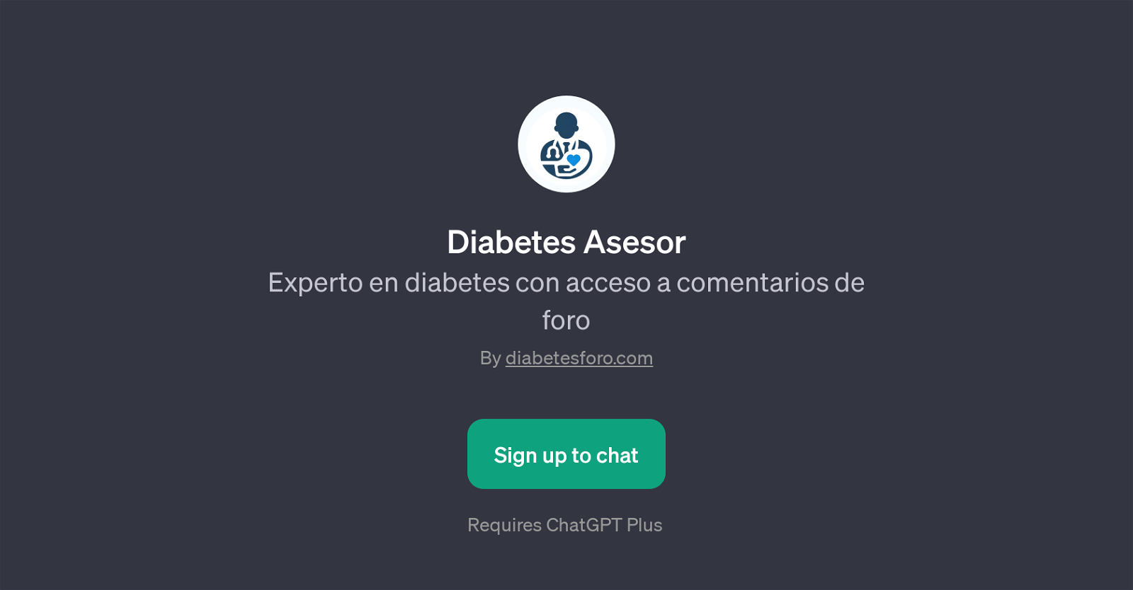 Diabetes Asesor website