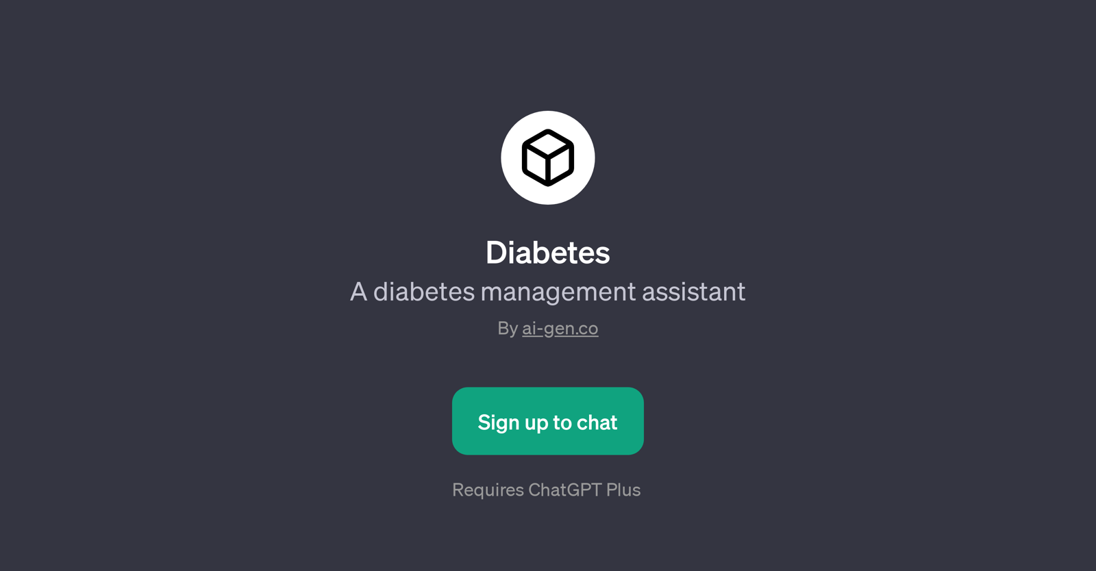 Diabetes Management Assistant website