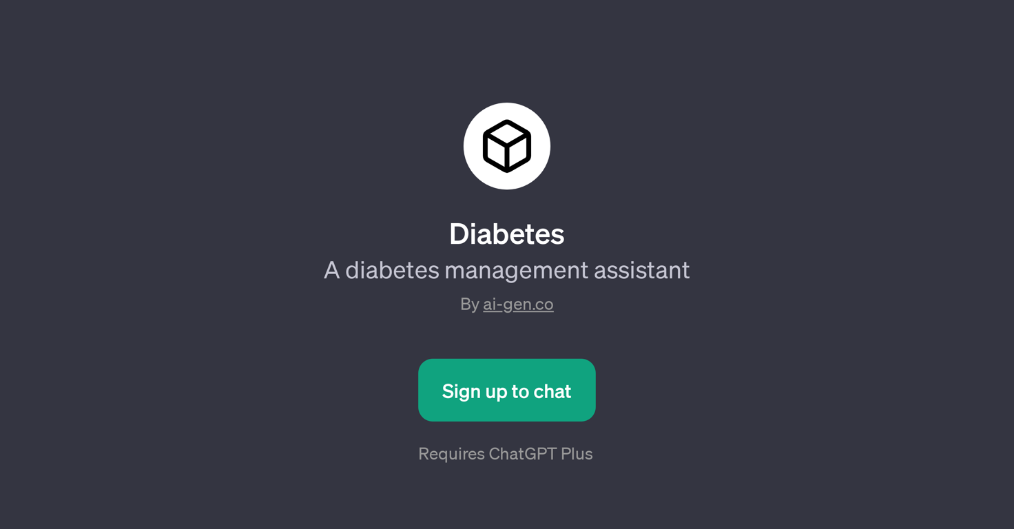 Diabetes Management Assistant website