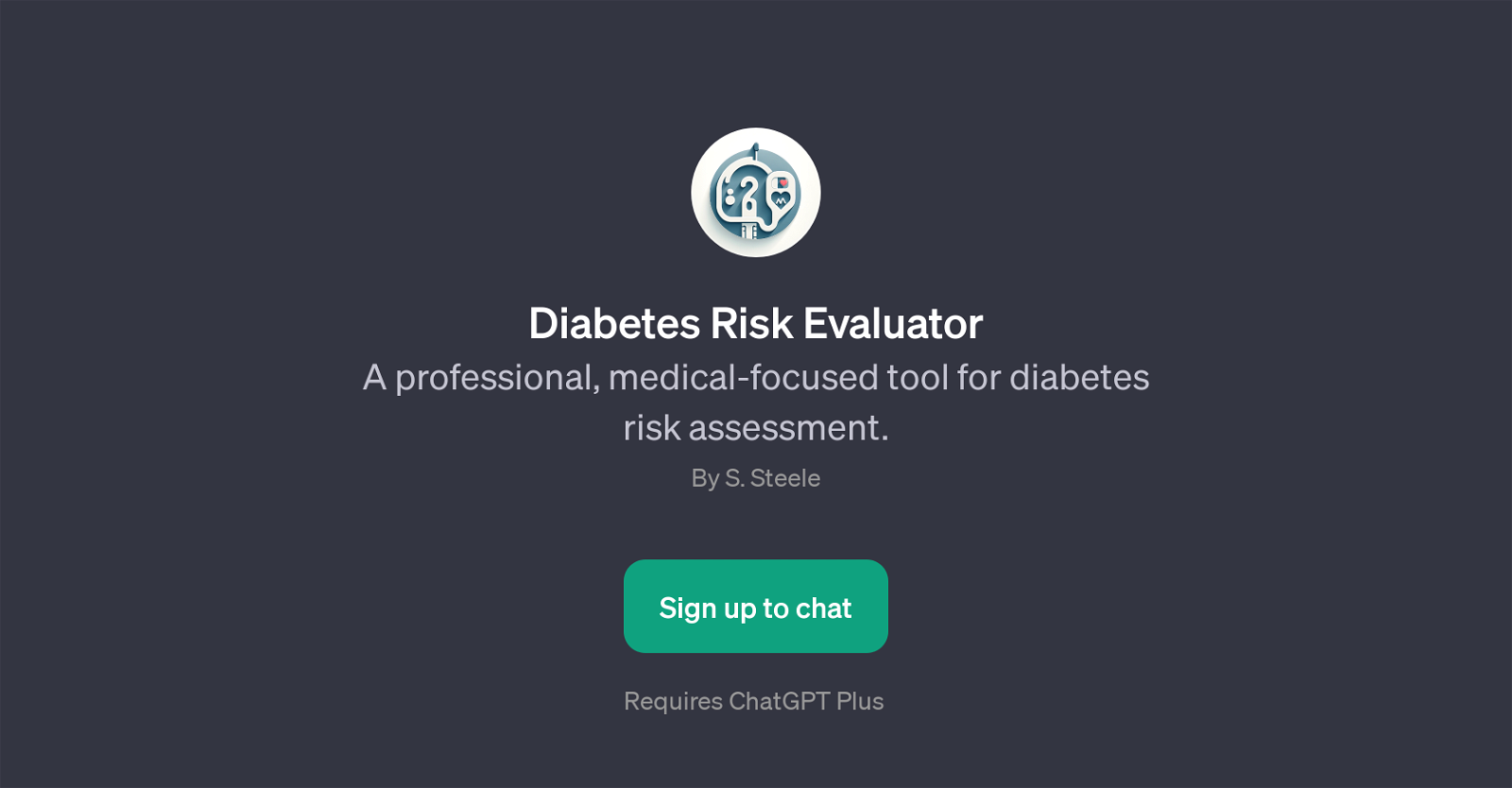 Diabetes Risk Evaluator website