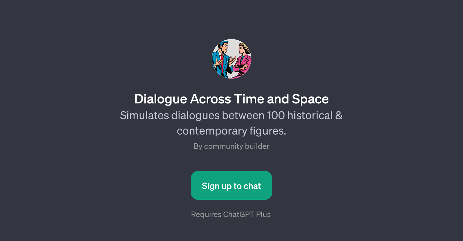 Dialogue Across Time and Space website